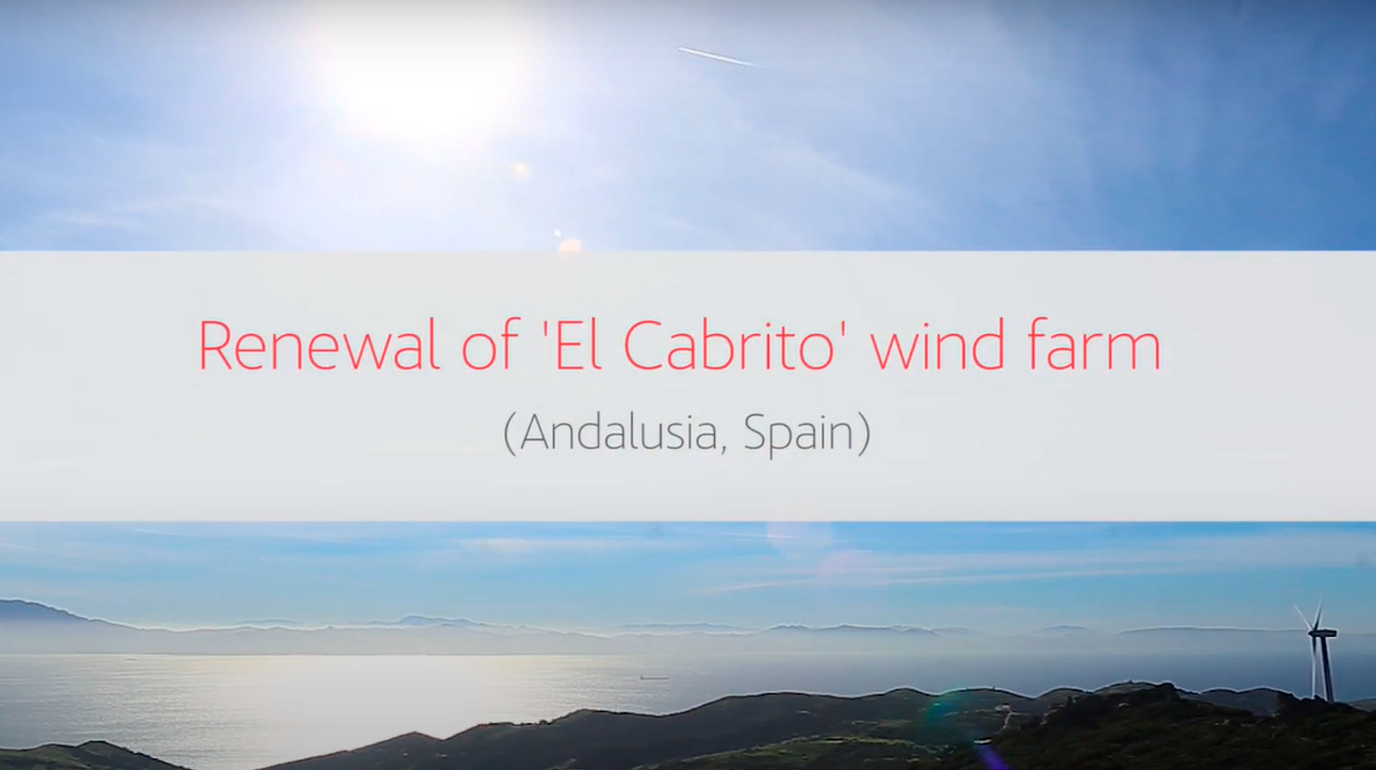 Renewal of El Cabrito Wind Farm